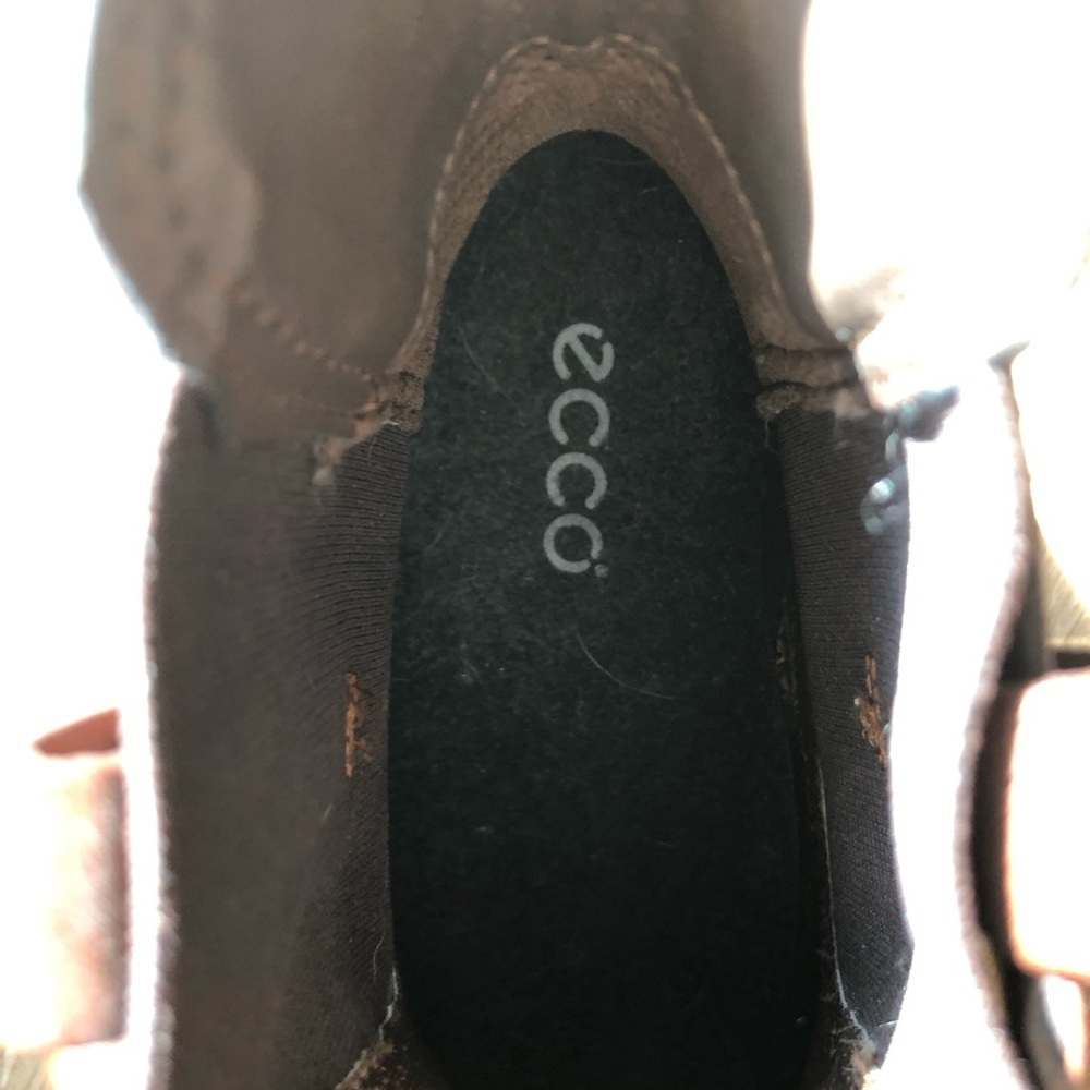 Ecco Women's Brown Leather Ankle Boots Eu 40 Us 9. - Picture 11 of 11